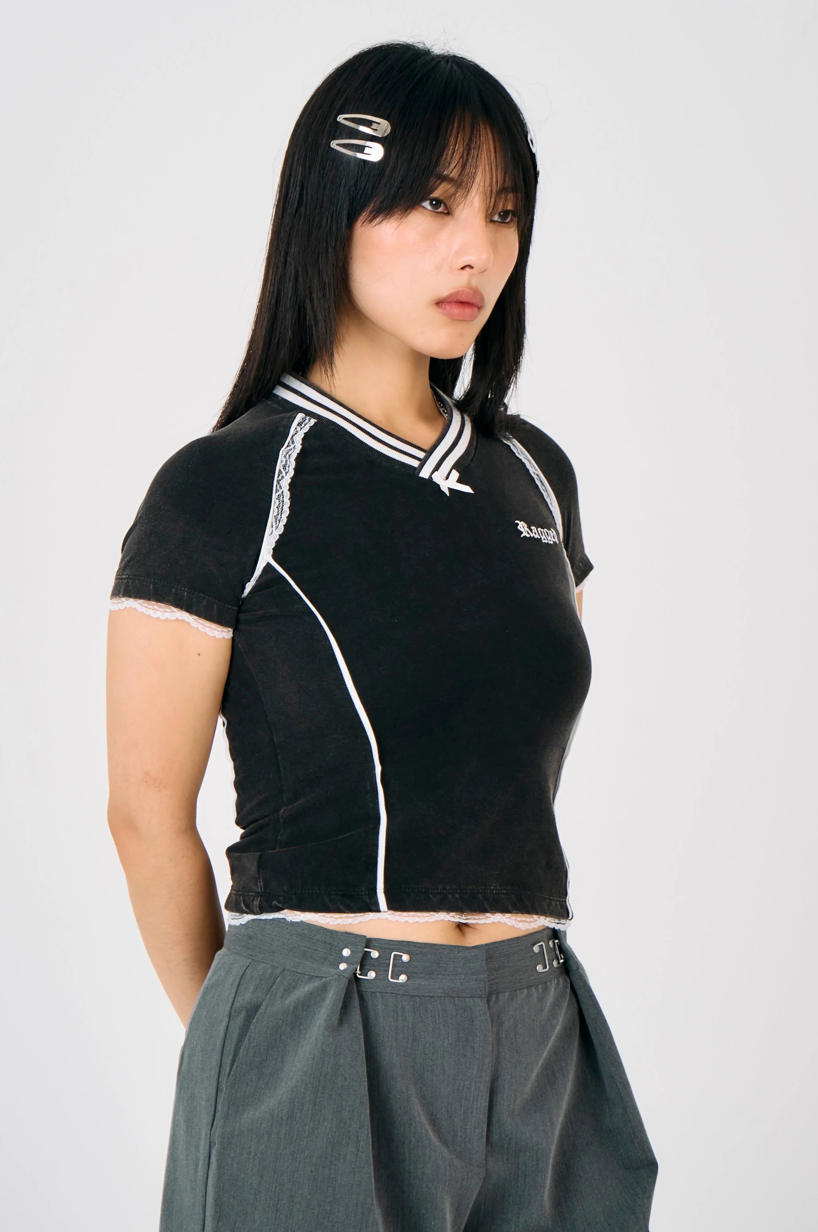 THE SCORE VARSITY POLO BABY TEE  - VIA THE RAGGED PRIEST | Only €55 | NOW AVAILABLE TO SHOP at IAMINHATELOVE 