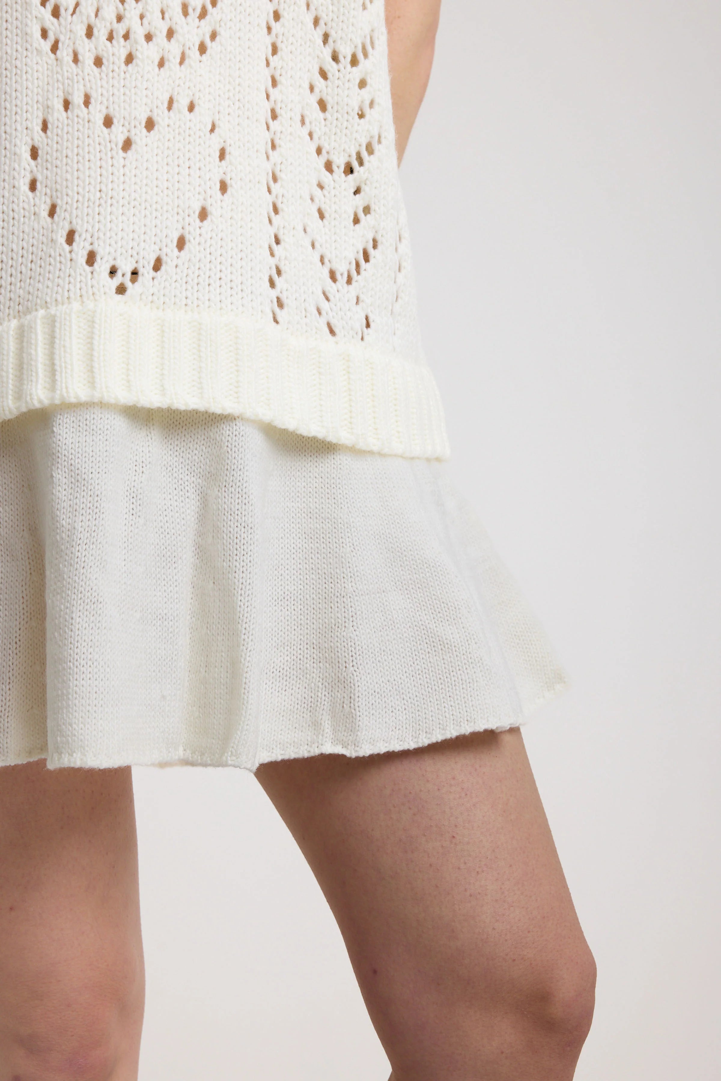 THE TENDER SKULL POINTELLE KNIT MINI DRESS  - VIA THE RAGGED PRIEST | Only €74 | NOW AVAILABLE TO SHOP at IAMINHATELOVE 