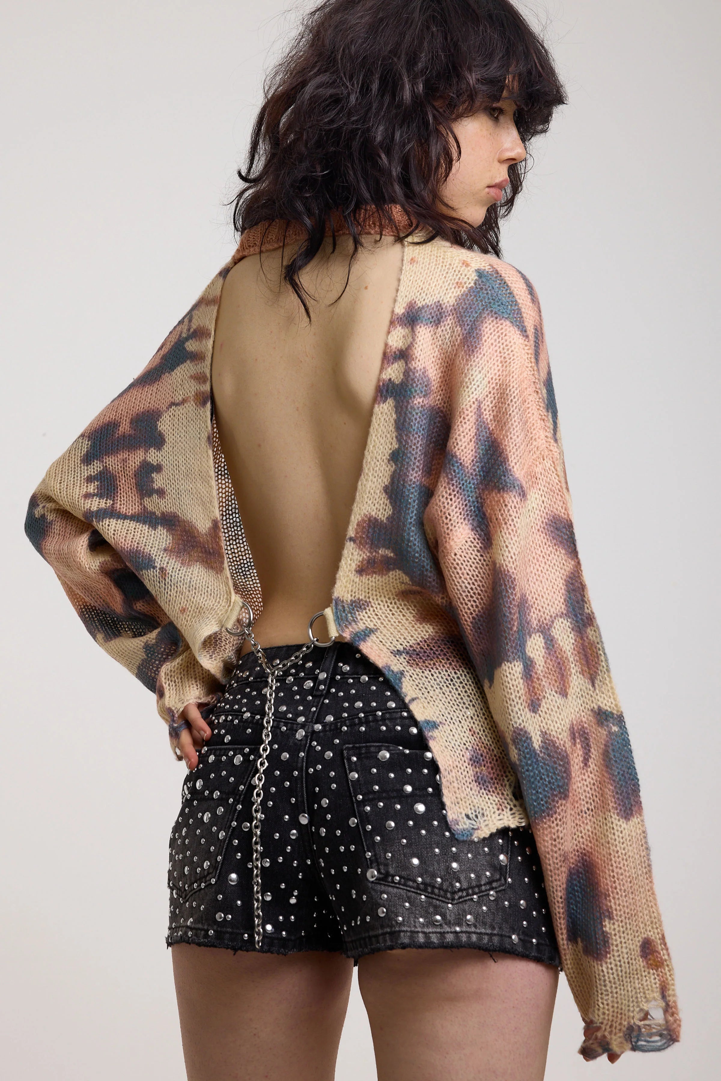 THE TINT PASTEL CAMO BACKLESS KNIT JUMPER  - VIA THE RAGGED PRIEST | Only €71 | NOW AVAILABLE TO SHOP at IAMINHATELOVE 