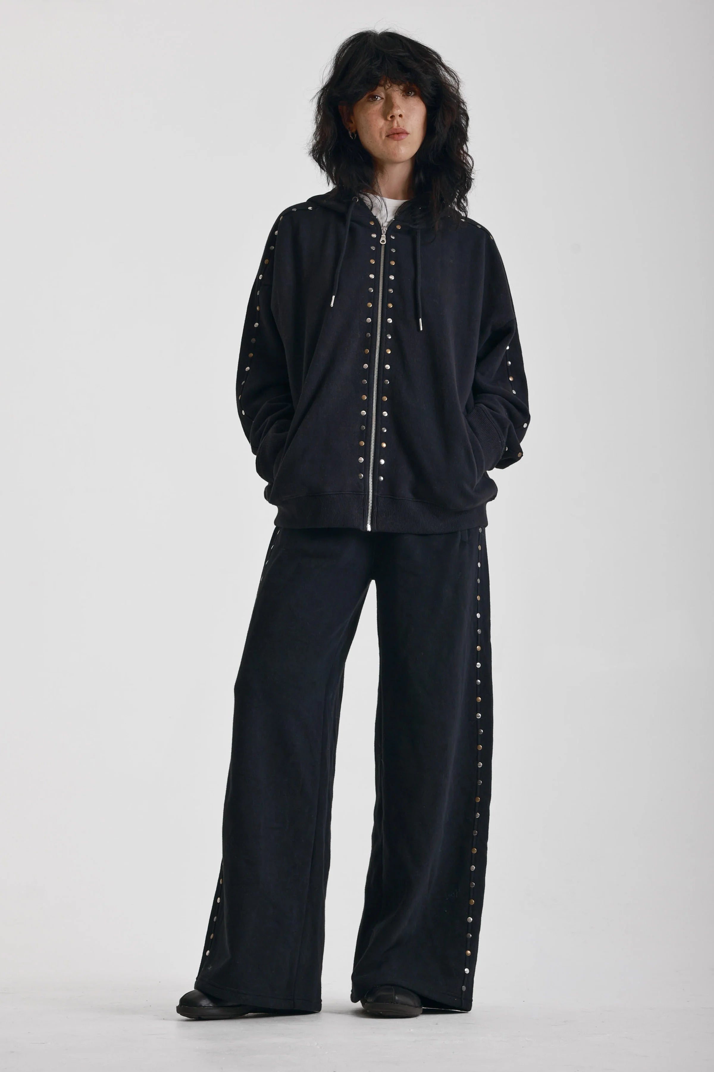 THE VEGAS OVERSIZED STUDDED HOODIE  - VIA THE RAGGED PRIEST | Only €125 | NOW AVAILABLE TO SHOP at IAMINHATELOVE 