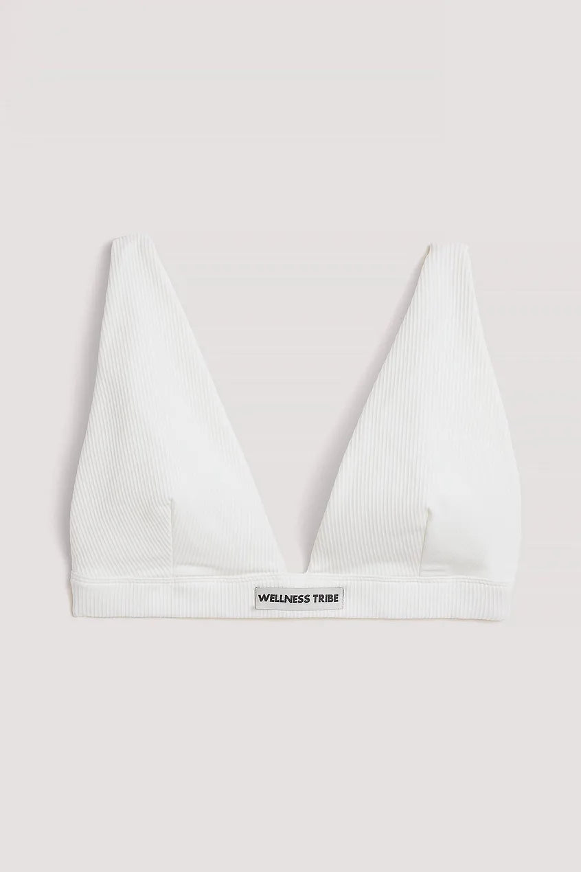 THE HANNA RIBBED BRA - WHITE - EXCLUSIVE Tops from NA-KD - Just $38.00! SHOP NOW AT IAMINHATELOVE BOTH IN STORE FOR CYPRUS AND ONLINE WORLDWIDE