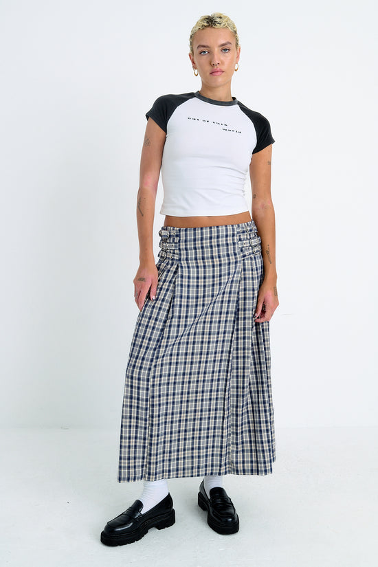 ROARY CHECK MAXI SKIRT  - VIA THE RAGGED PRIEST | Only €59 | NOW AVAILABLE TO SHOP at IAMINHATELOVE