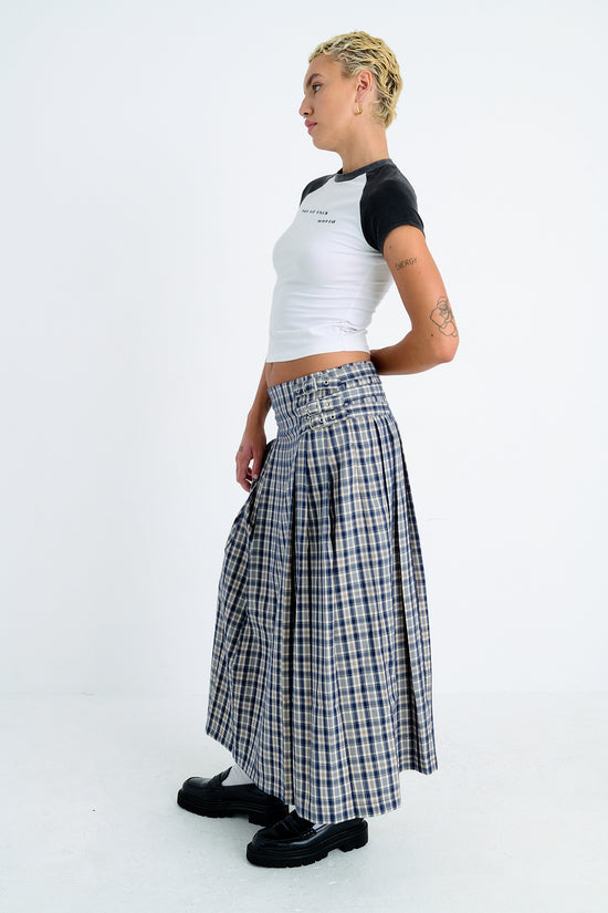 ROARY CHECK MAXI SKIRT  - VIA THE RAGGED PRIEST | Only €59 | NOW AVAILABLE TO SHOP at IAMINHATELOVE