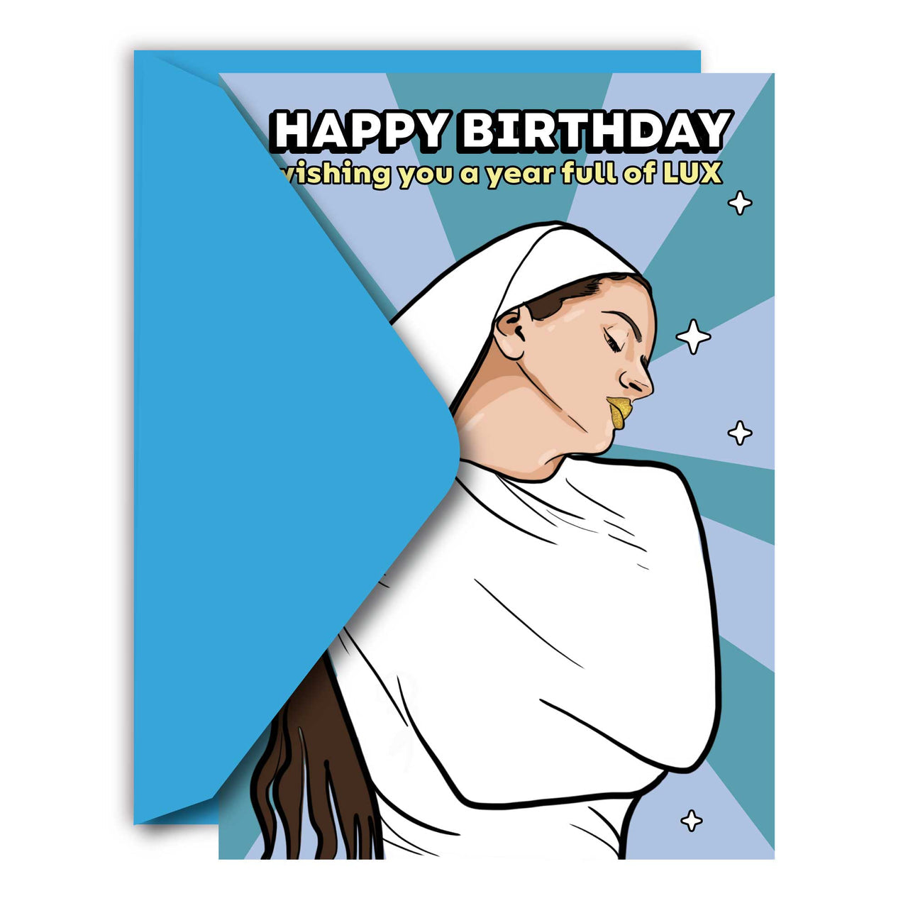 THE YEAR FULL OF LUX GREETING CARD  - VIA IAMINHATELOVE | Only €4 | NOW AVAILABLE TO SHOP at IAMINHATELOVE 