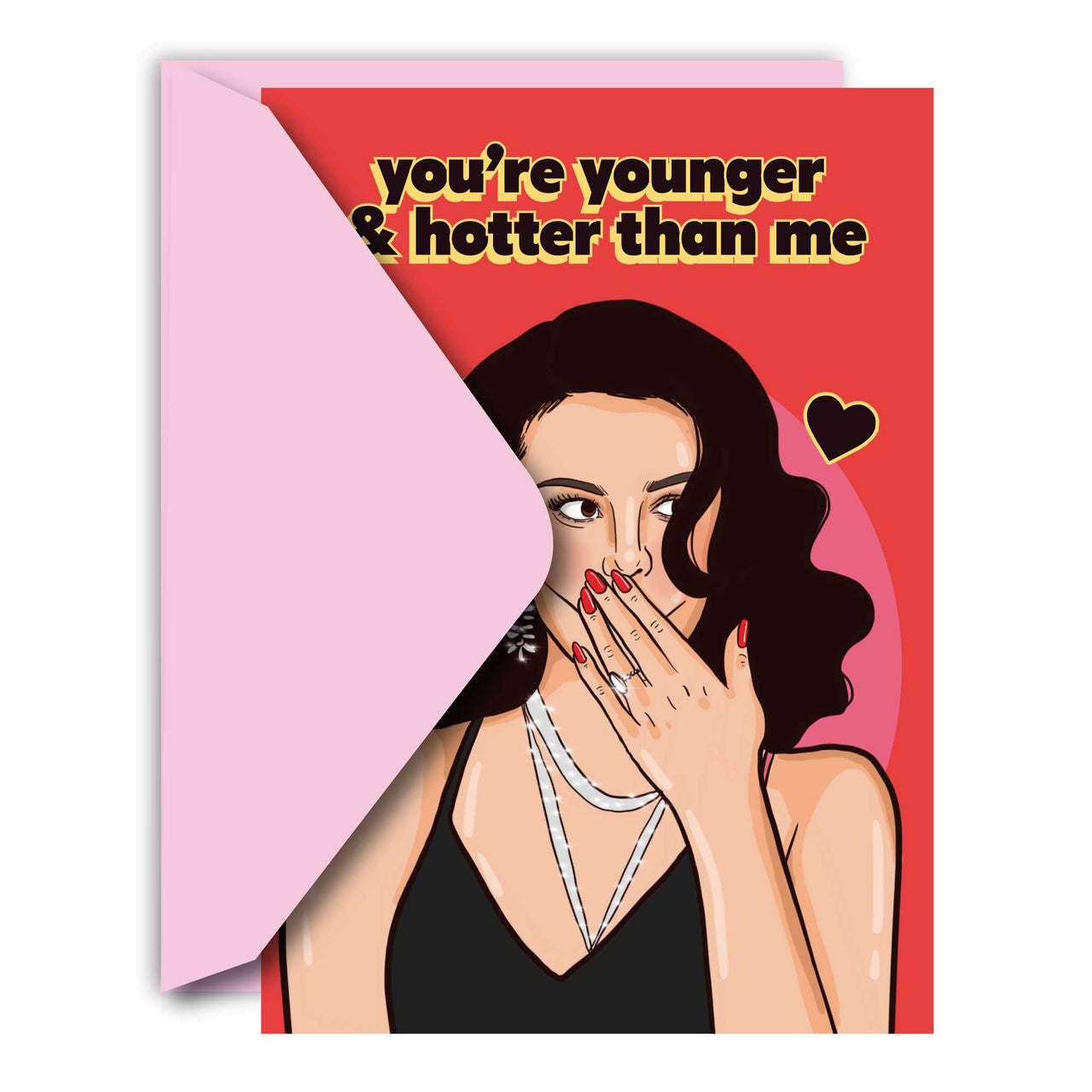 THE YOUNGER & HOTTER GREETING CARD  - VIA IAMINHATELOVE | Only €4 | NOW AVAILABLE TO SHOP at IAMINHATELOVE 