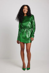 SEQUIN DETAIL W/ A DEEP OPEN BACK MINI DRESS - EXCLUSIVE  from NA-KD - Just $139.00! SHOP NOW AT IAMINHATELOVE BOTH IN STORE FOR CYPRUS AND ONLINE WORLDWIDE