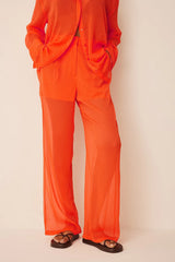 SHEER STRAIGHT FIT SUMMER PANTS - EXCLUSIVE Pants from NA-KD - Just $59.00! SHOP NOW AT IAMINHATELOVE BOTH IN STORE FOR CYPRUS AND ONLINE WORLDWIDE