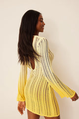 SHEER OMBRE KNITTED DRESS W/ AN OPEN BACK - EXCLUSIVE Dresses from NA-KD - Just $76.00! SHOP NOW AT IAMINHATELOVE BOTH IN STORE FOR CYPRUS AND ONLINE WORLDWIDE
