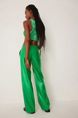 SHINY PU STRAIGHT FIT SUMMER PANTS - EXCLUSIVE Pants from NA-KD - Just $68.00! SHOP NOW AT IAMINHATELOVE BOTH IN STORE FOR CYPRUS AND ONLINE WORLDWIDE