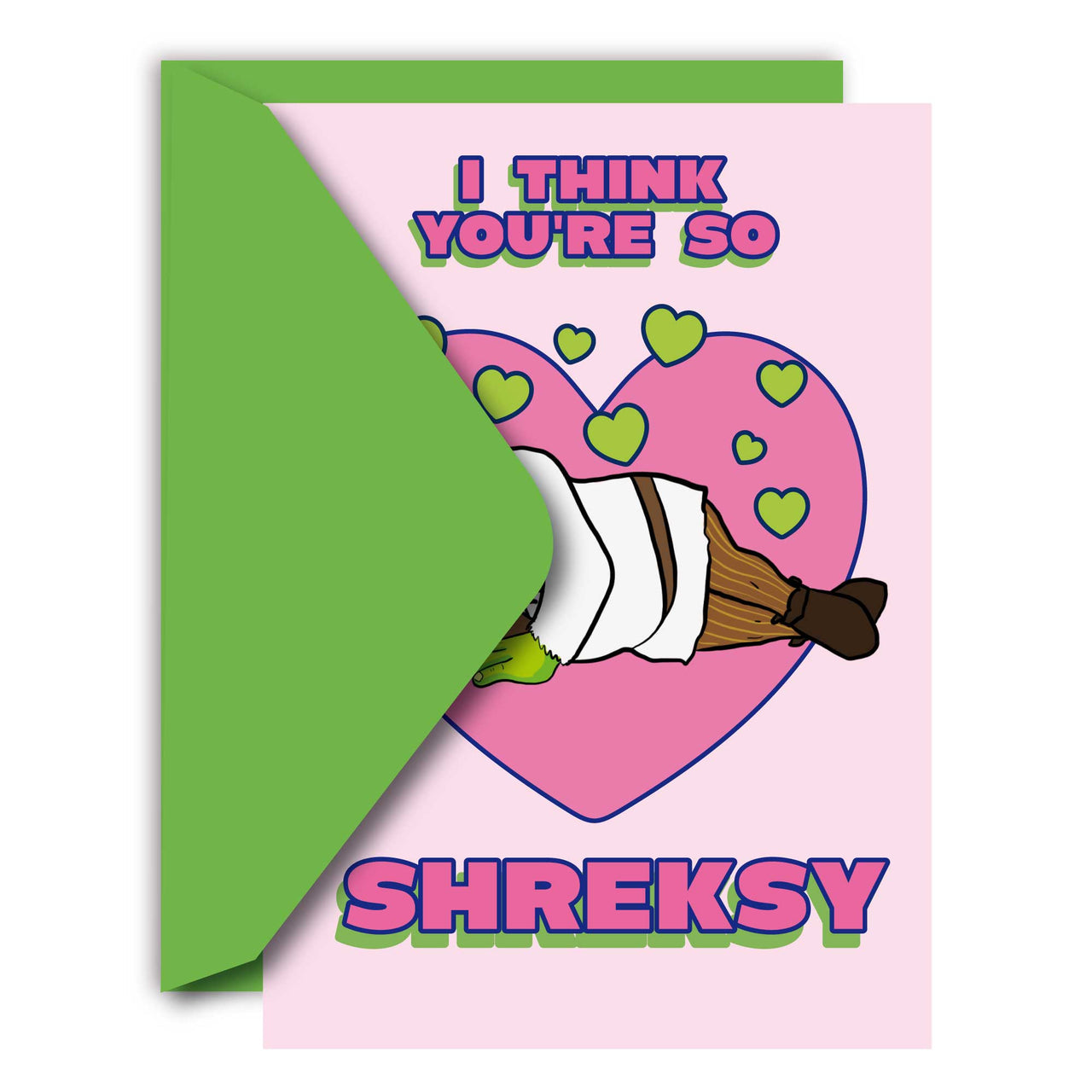 THE OH! SO SHREKSY GREETING CARD  - VIA IAMINHATELOVE | Only €4 | NOW AVAILABLE TO SHOP at IAMINHATELOVE 