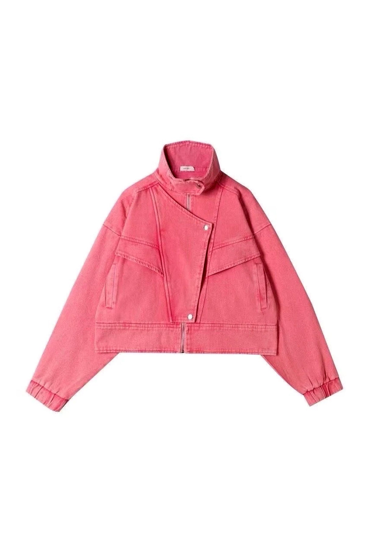 THE BLUSHING SOFT DENIM PINK JACKET  - VIA CURATED BY | Only €105 | NOW AVAILABLE TO SHOP at IAMINHATELOVE 