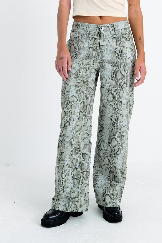 THE RELEASE DENIM - GREEN SNAKE WASH  - VIA THE RAGGED PRIEST | Only €87 | NOW AVAILABLE TO SHOP at IAMINHATELOVE