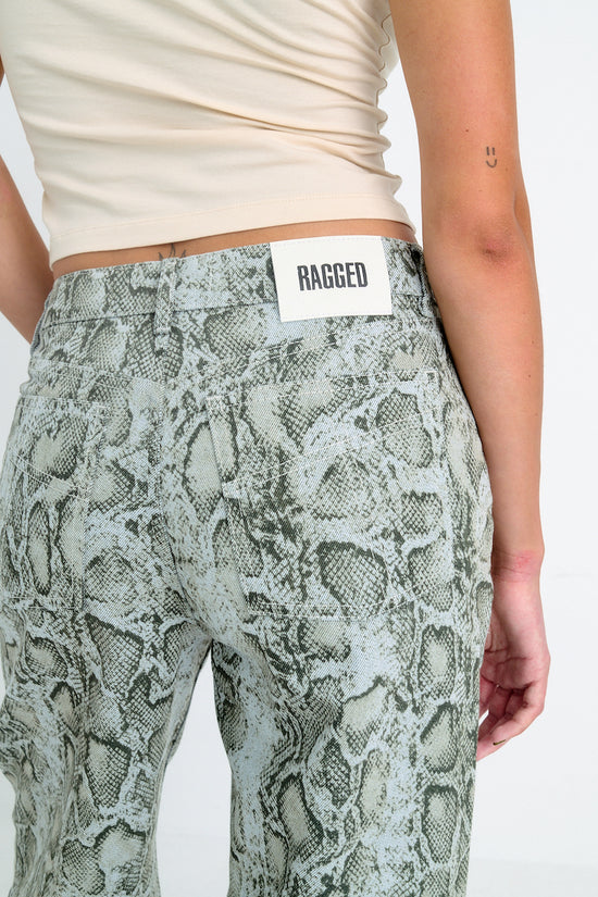 THE RELEASE DENIM - GREEN SNAKE WASH  - VIA THE RAGGED PRIEST | Only €87 | NOW AVAILABLE TO SHOP at IAMINHATELOVE