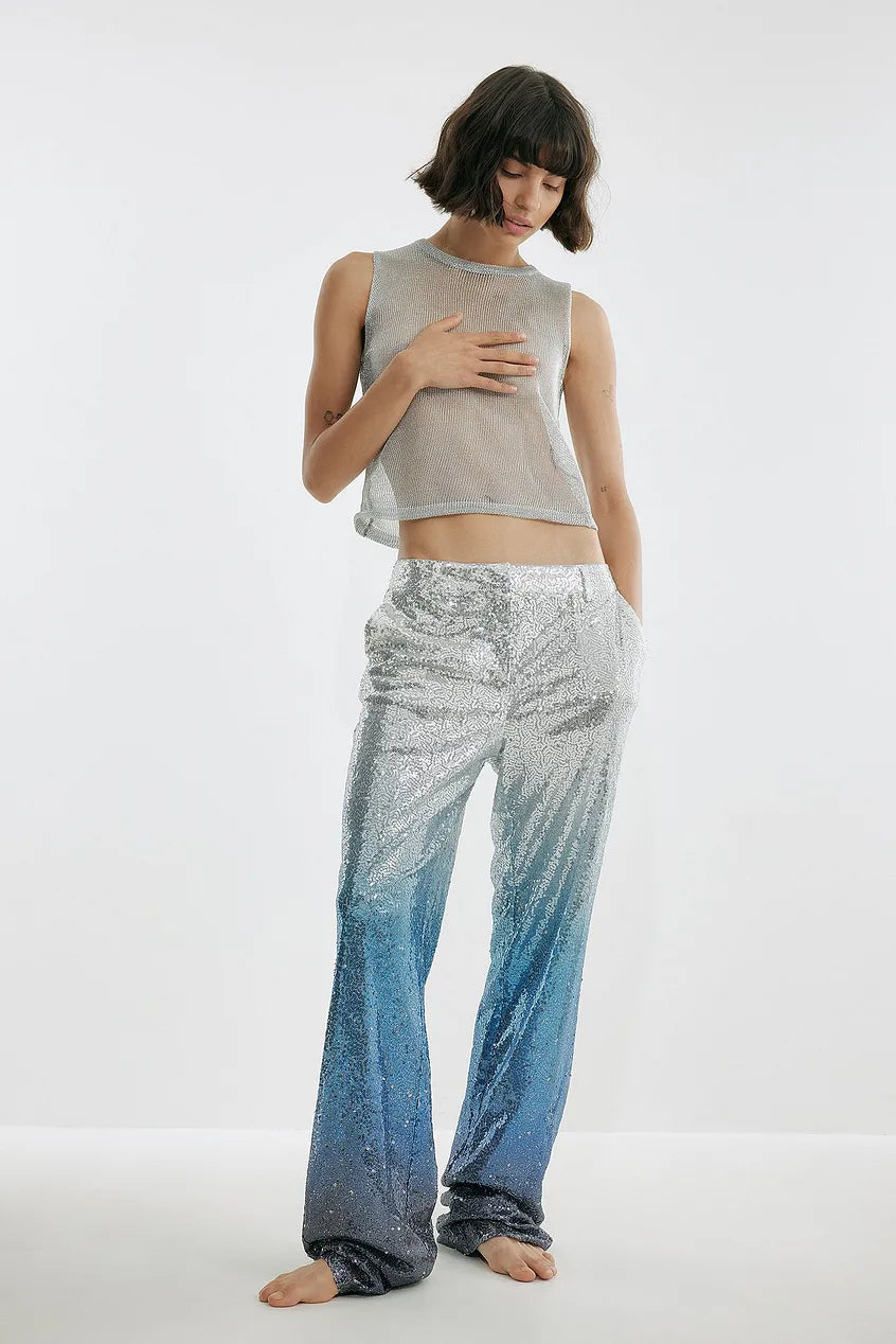 THE STRAIGHT SUIT SEQUIN TROUSERS - EXCLUSIVE Pants from NA-KD - Just $81.00! SHOP NOW AT IAMINHATELOVE BOTH IN STORE FOR CYPRUS AND ONLINE WORLDWIDE