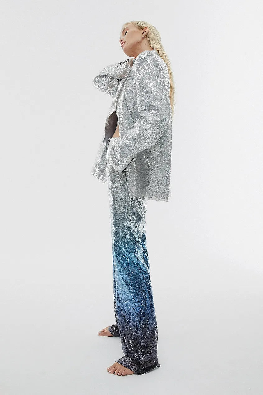 THE STRAIGHT SUIT SEQUIN TROUSERS - EXCLUSIVE Pants from NA-KD - Just $81.00! SHOP NOW AT IAMINHATELOVE BOTH IN STORE FOR CYPRUS AND ONLINE WORLDWIDE