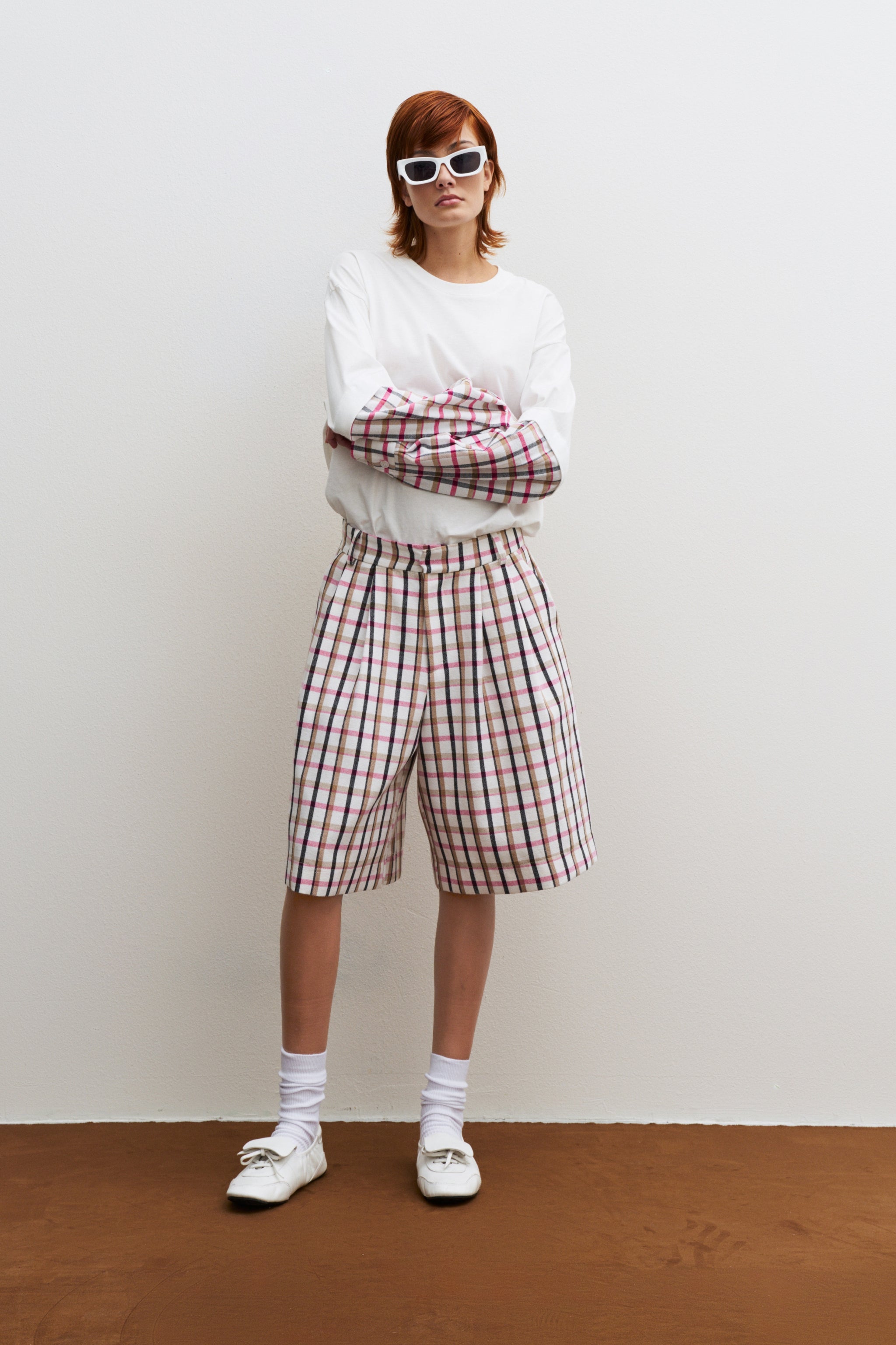 THE TOMBOY OVERSIZED TEE - CHECKERED PINK  - VIA CURATED BY | Only €57 | NOW AVAILABLE TO SHOP at IAMINHATELOVE