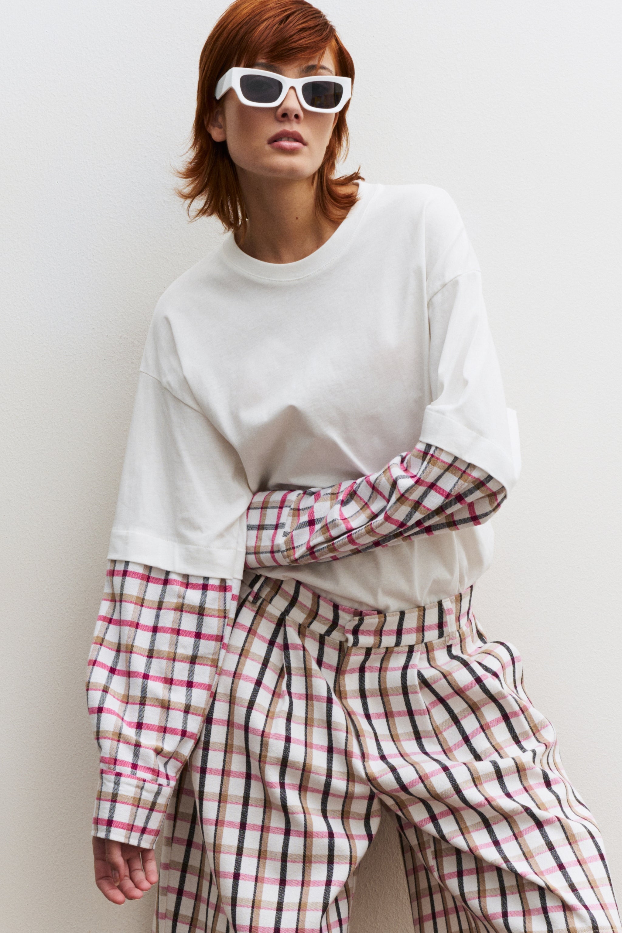 THE TOMBOY OVERSIZED TEE - CHECKERED PINK  - VIA CURATED BY | Only €57 | NOW AVAILABLE TO SHOP at IAMINHATELOVE
