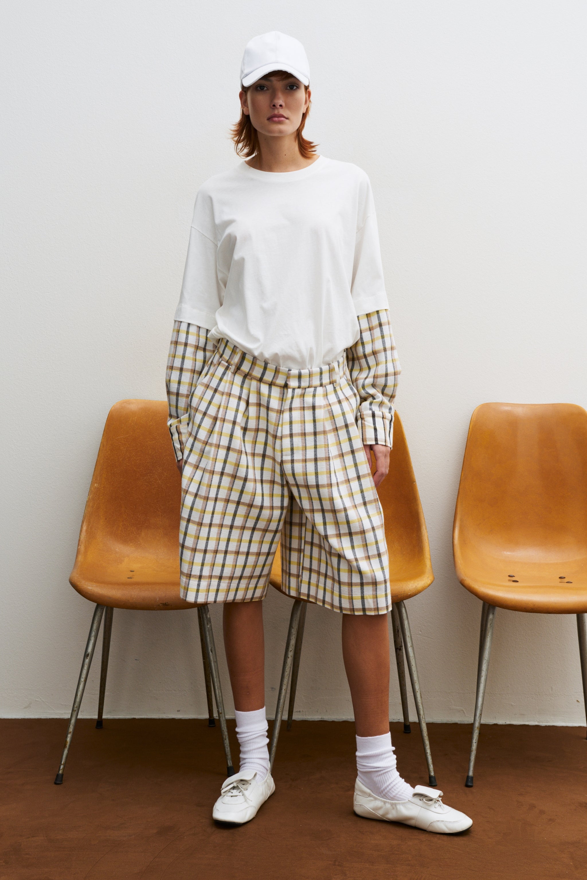 THE TOMBOY OVERSIZED TEE - CHECKERED YELLOW  - VIA CURATED BY | Only €57 | NOW AVAILABLE TO SHOP at IAMINHATELOVE