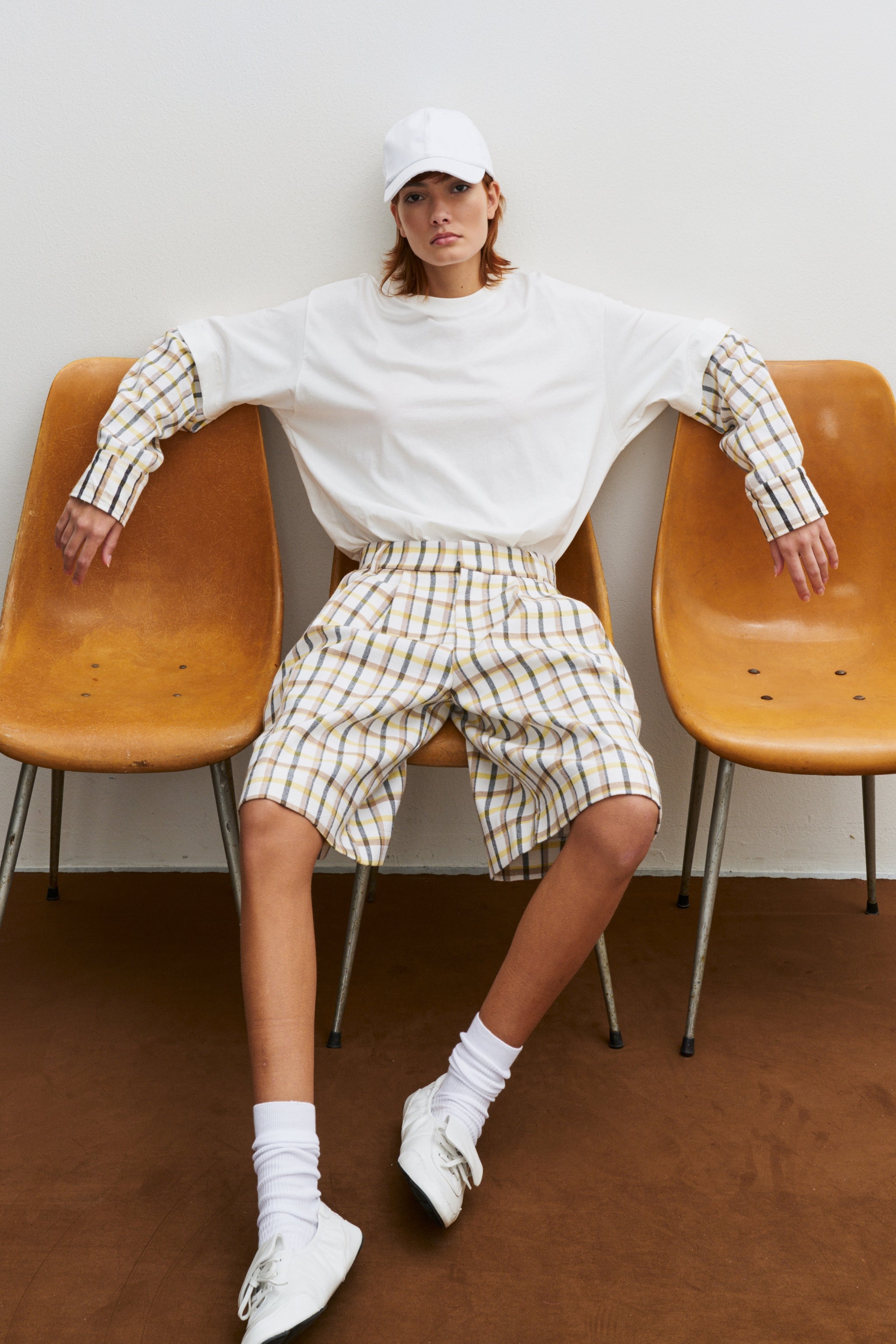 THE TOMBOY OVERSIZED TEE - CHECKERED YELLOW  - VIA CURATED BY | Only €57 | NOW AVAILABLE TO SHOP at IAMINHATELOVE