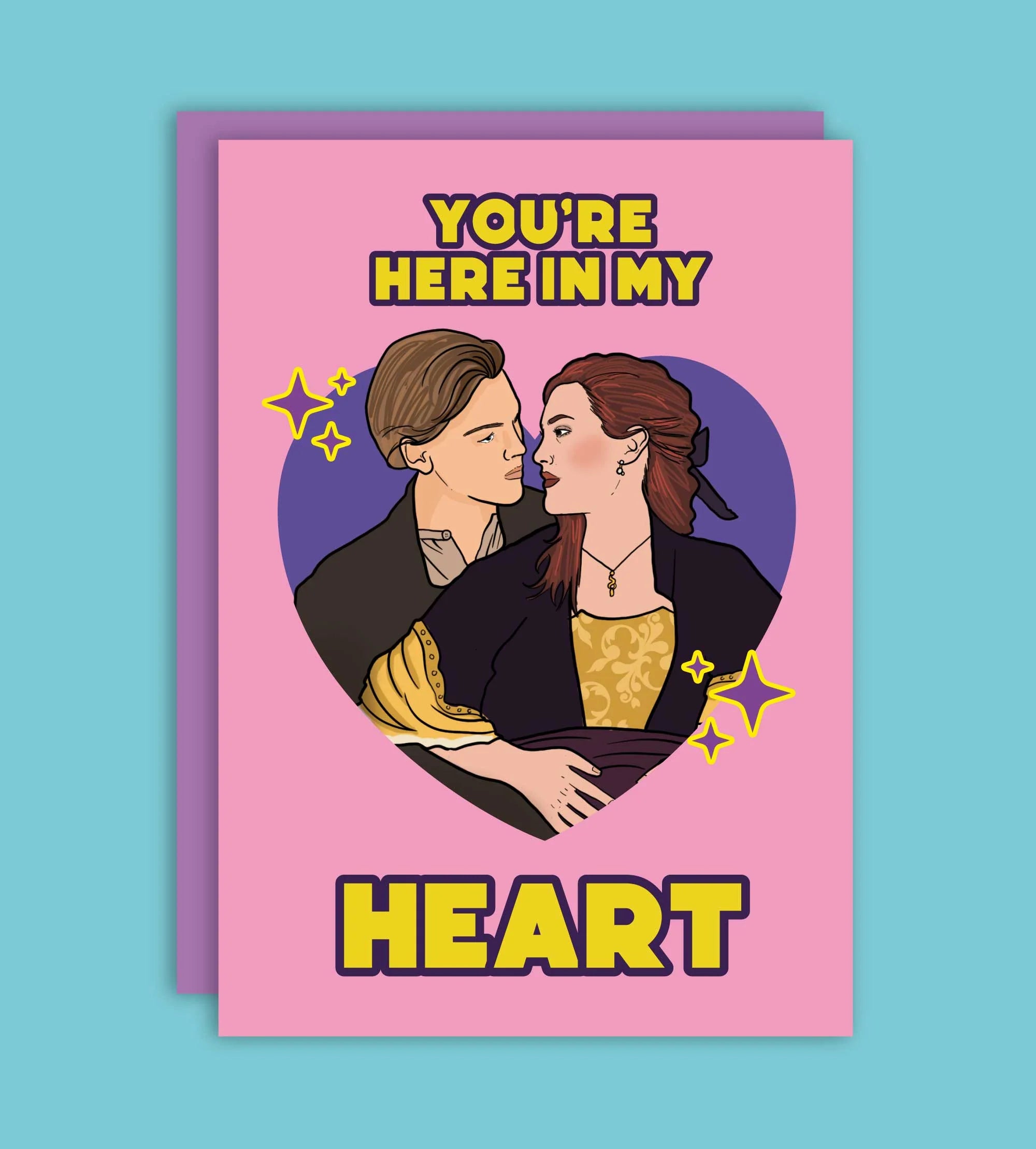 THE HERE IN MY <3 GREETING CARD  - VIA IAMINHATELOVE | Only €4 | NOW AVAILABLE TO SHOP at IAMINHATELOVE 