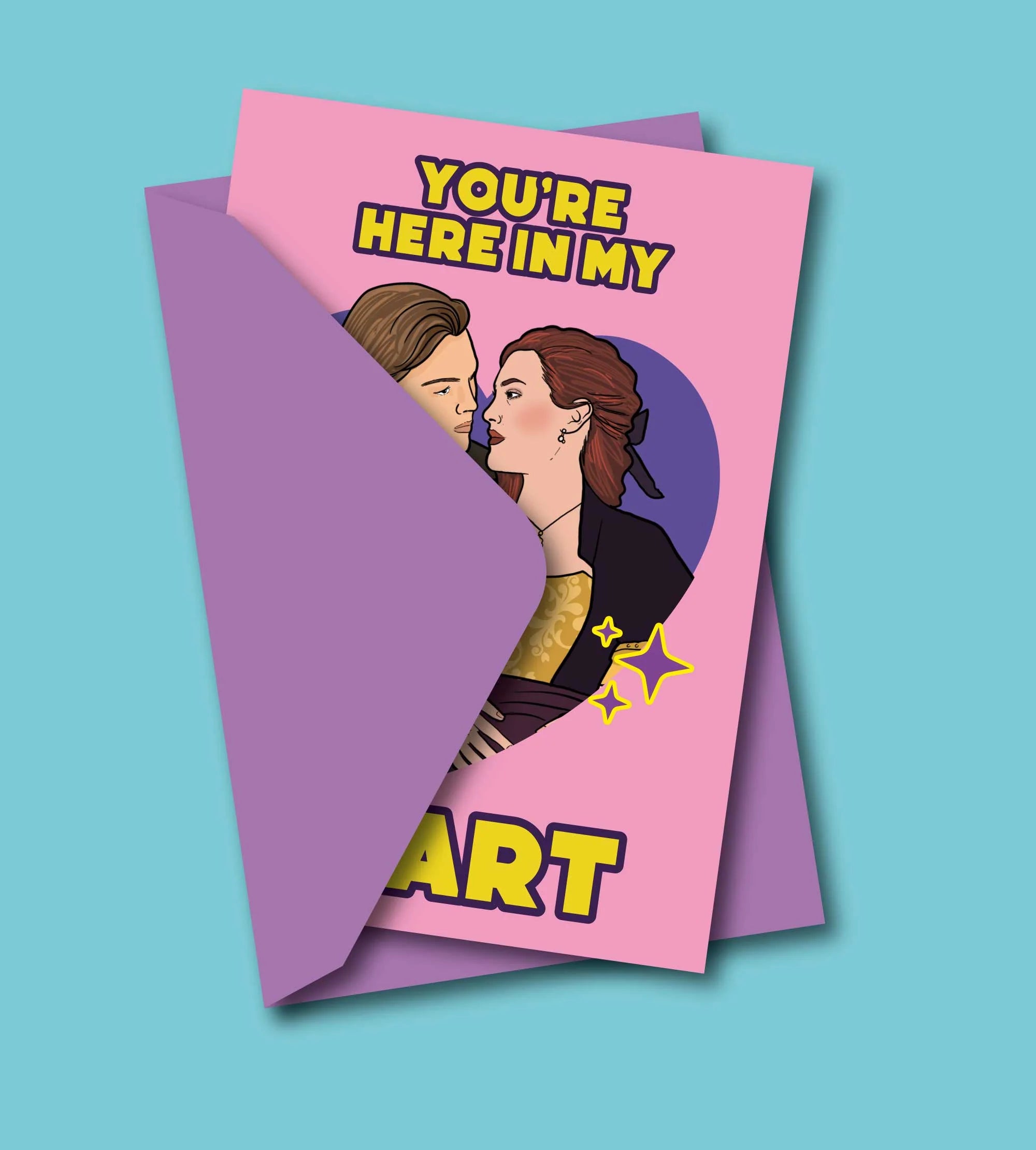 THE HERE IN MY <3 GREETING CARD  - VIA IAMINHATELOVE | Only €4 | NOW AVAILABLE TO SHOP at IAMINHATELOVE 