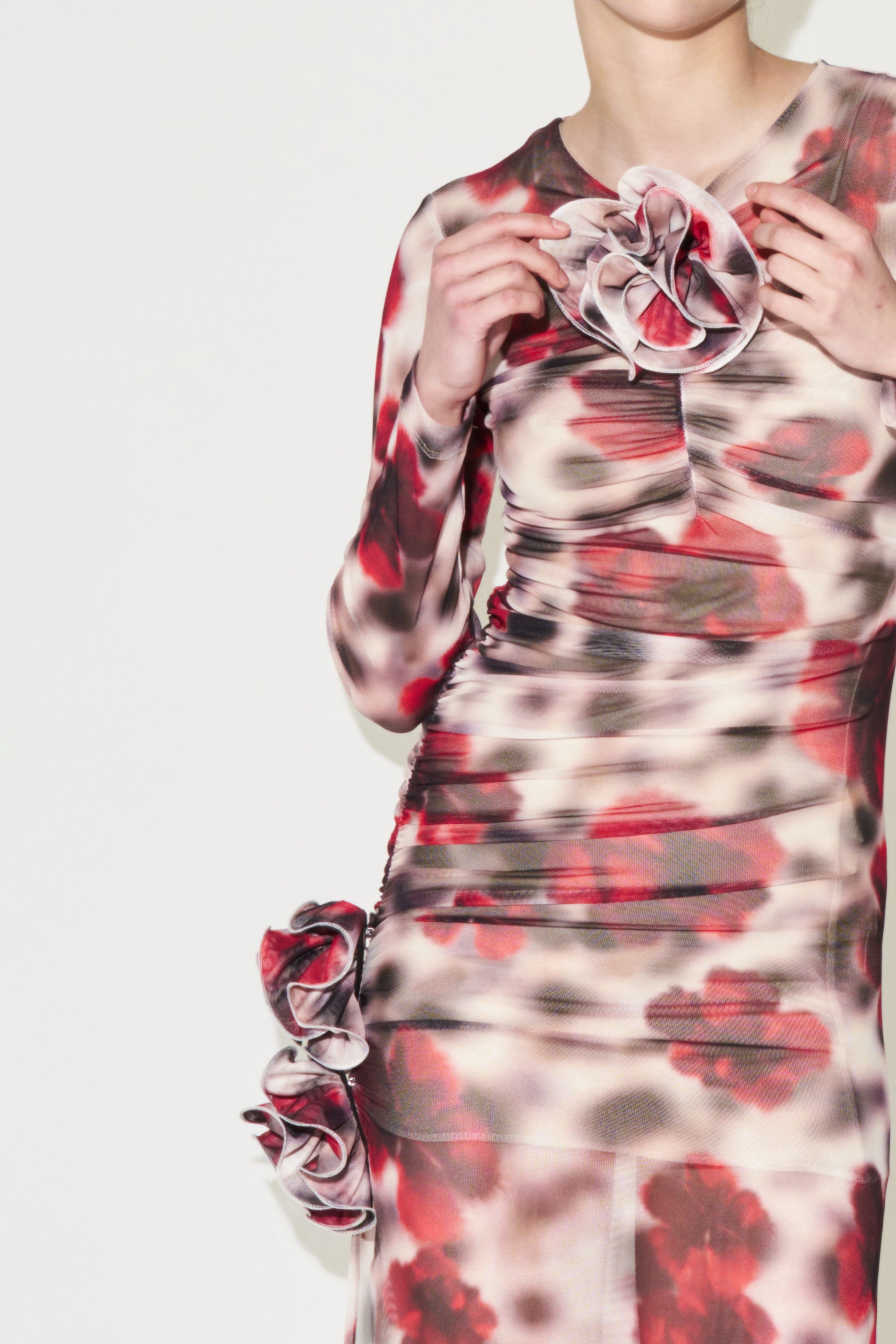 THE PARTY READY TULLE DRESS -  BEIGE RED  - VIA CURATED BY | Only €84 | NOW AVAILABLE TO SHOP at IAMINHATELOVE