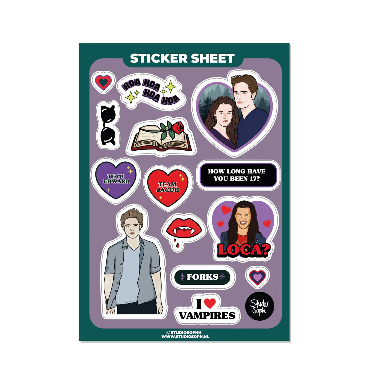 THE TWILIGHT 4EVER!  STICKER SHEET  - VIA IAMINHATELOVE | Only €6 | NOW AVAILABLE TO SHOP at IAMINHATELOVE 