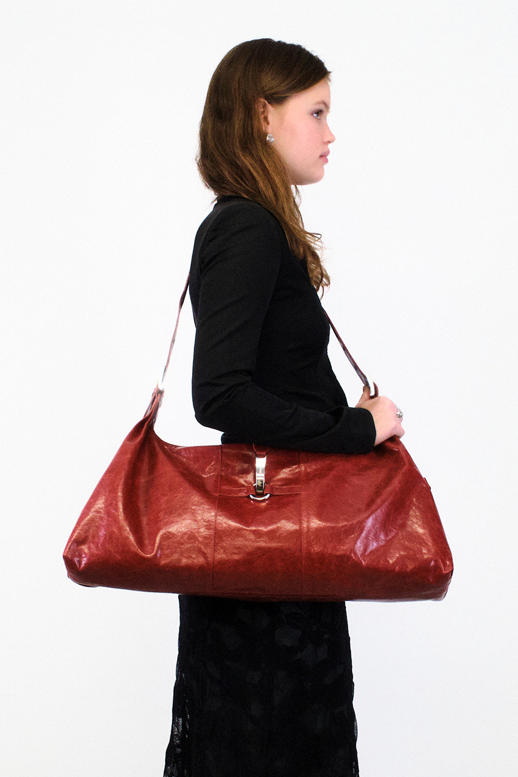 THE HANNA BAG - FIREY RED  - VIA SILFEN STUDIO | Only €190 | NOW AVAILABLE TO SHOP at IAMINHATELOVE 