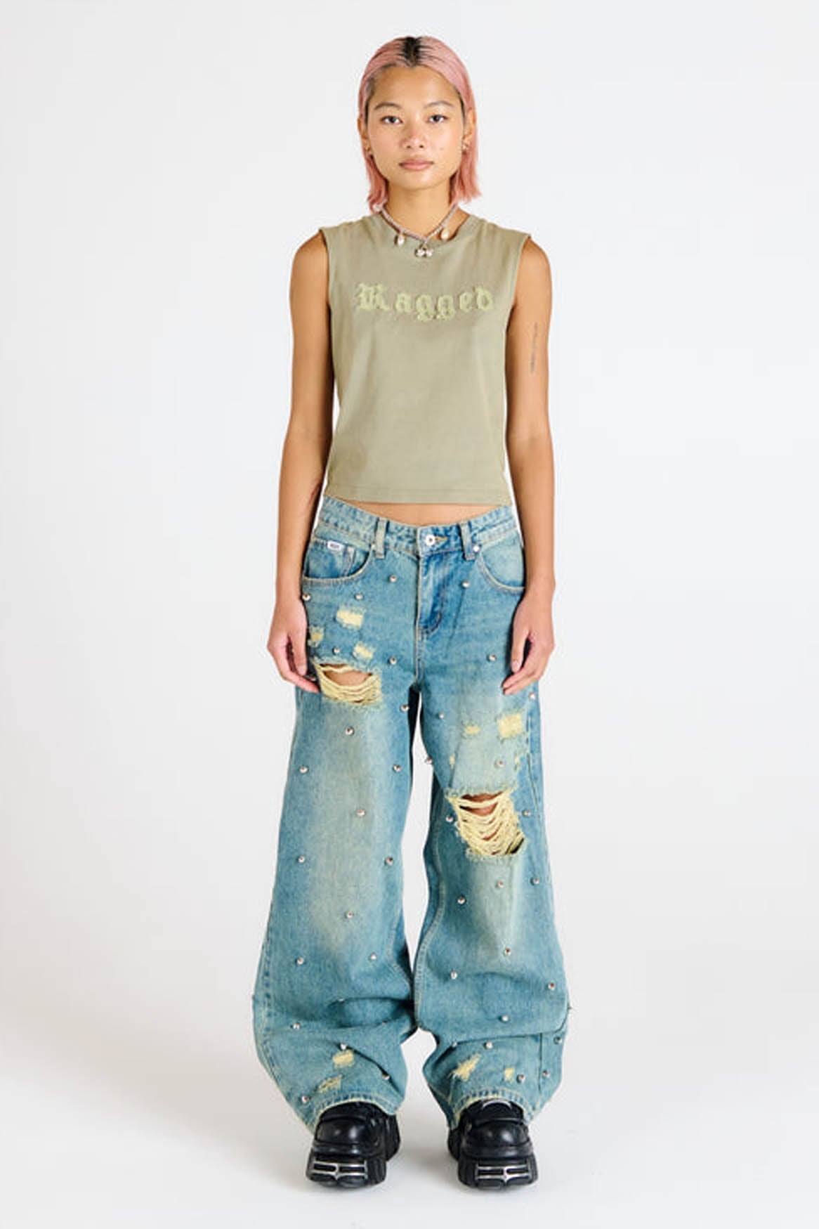 DIRTY WASH DISTRESSED RELEASE DENIM  - VIA THE RAGGED PRIEST | Only €84 | NOW AVAILABLE TO SHOP at IAMINHATELOVE