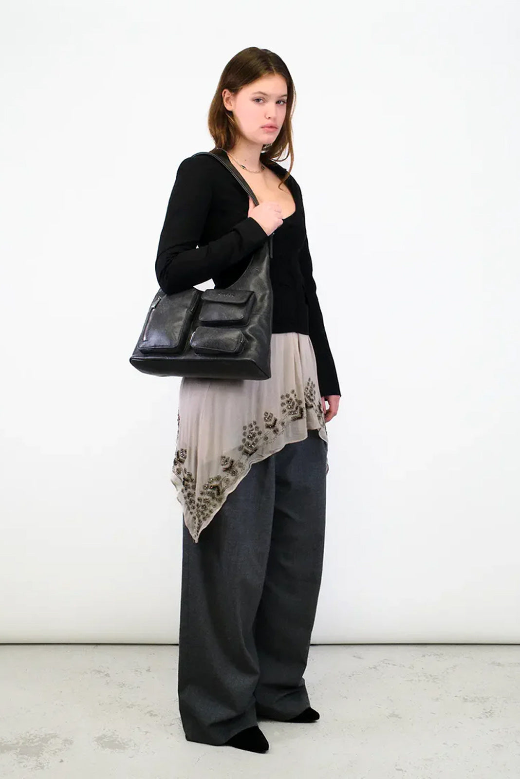 THE NORA CROSSBODY BAG - GRAVEL  - VIA SILFEN STUDIO | Only €99 | NOW AVAILABLE TO SHOP at IAMINHATELOVE 