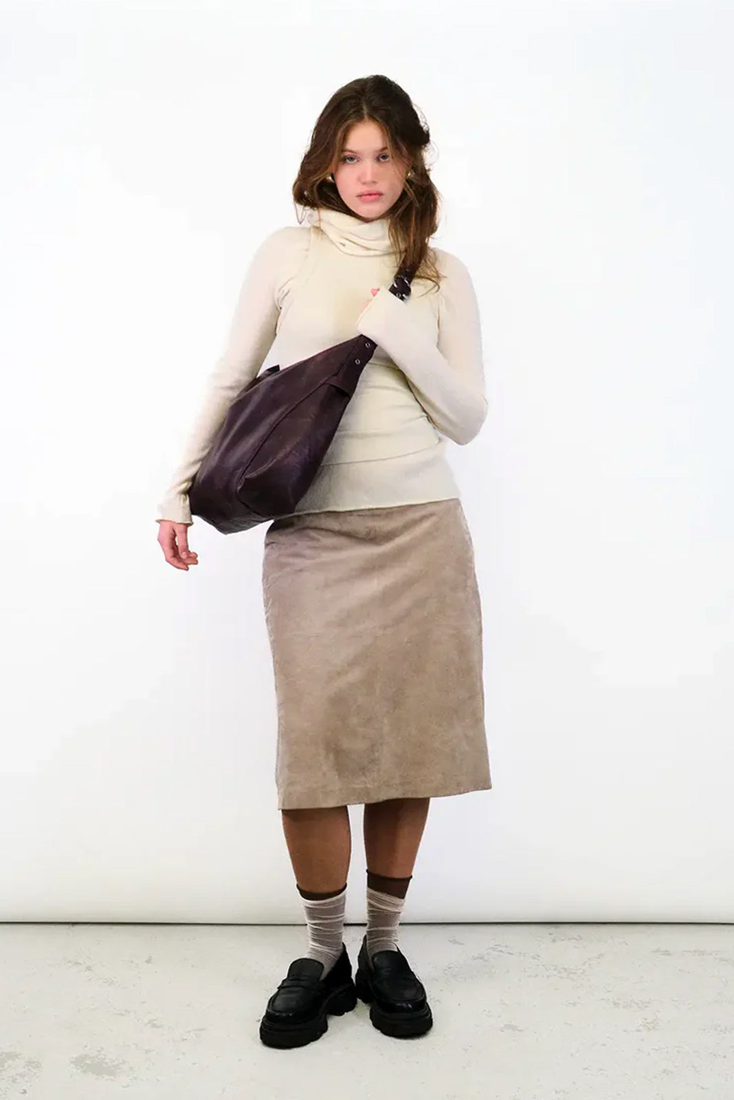 THE ELLIE CROSSBODY BAG - PLUM  - VIA SILFEN STUDIO | Only €99 | NOW AVAILABLE TO SHOP at IAMINHATELOVE 