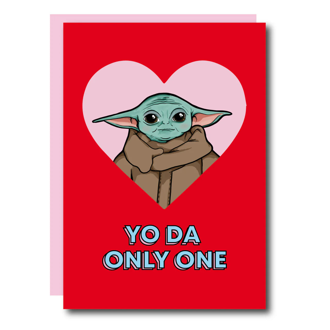 THE YO DA ONLY 1 GREETING CARD  - VIA IAMINHATELOVE | Only €4 | NOW AVAILABLE TO SHOP at IAMINHATELOVE 