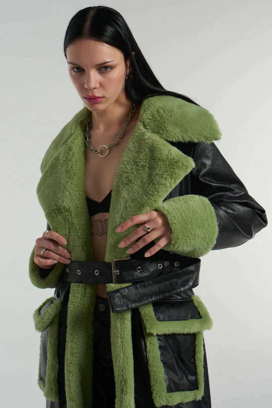 BRUISER FAUX LEATHER TRENCH COAT  - VIA THE RAGGED PRIEST | Only €165 | NOW AVAILABLE TO SHOP at IAMINHATELOVE