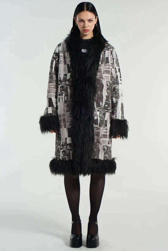 POSEUR GRAPHIC PRINTED TRENCH COAT  - VIA THE RAGGED PRIEST | Only €159 | NOW AVAILABLE TO SHOP at IAMINHATELOVE