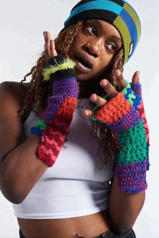SLICED FINGERLESS GLOVES - EXCLUSIVE Fingerless Gloves from THE RAGGED PRIEST - Just $33.00! SHOP NOW AT IAMINHATELOVE BOTH IN STORE FOR CYPRUS AND ONLINE WORLDWIDE
