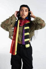 SPLICED SCARF - EXCLUSIVE Bandana / scarf from THE RAGGED PRIEST - Just $49.00! SHOP NOW AT IAMINHATELOVE BOTH IN STORE FOR CYPRUS AND ONLINE WORLDWIDE