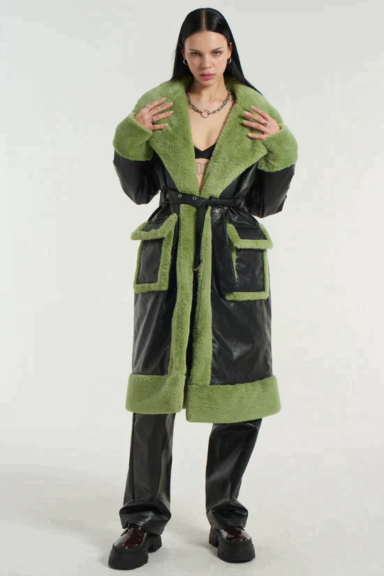 BRUISER FAUX LEATHER TRENCH COAT  - VIA THE RAGGED PRIEST | Only €165 | NOW AVAILABLE TO SHOP at IAMINHATELOVE