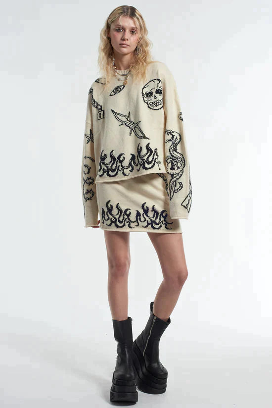 TRUANT SKIRT - EXCLUSIVE Knitwear from THE RAGGED PRIEST - Just $49.00! SHOP NOW AT IAMINHATELOVE BOTH IN STORE FOR CYPRUS AND ONLINE WORLDWIDE