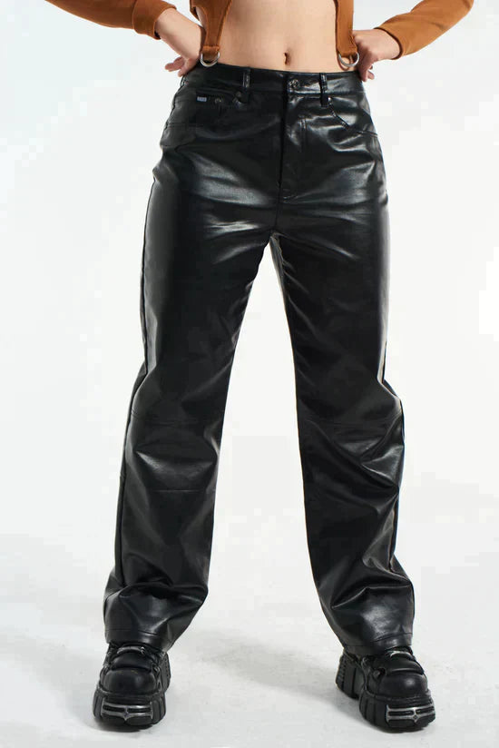 FAUX LEATHER RIDER PANTS - EXCLUSIVE Pants from THE RAGGED PRIEST - Just $70.00! SHOP NOW AT IAMINHATELOVE BOTH IN STORE FOR CYPRUS AND ONLINE WORLDWIDE