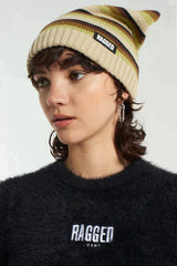 SQUARED STIPREY BEANIE - EXCLUSIVE Hats from THE RAGGED PRIEST - Just $33.00! SHOP NOW AT IAMINHATELOVE BOTH IN STORE FOR CYPRUS AND ONLINE WORLDWIDE