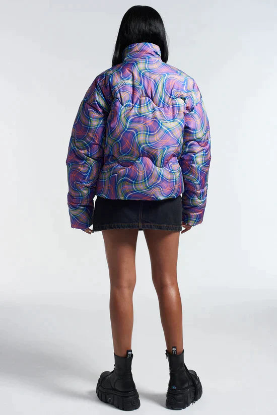 WARPED CROPPED PUFFER JACKET  - VIA THE RAGGED PRIEST | Only €99 | NOW AVAILABLE TO SHOP at IAMINHATELOVE