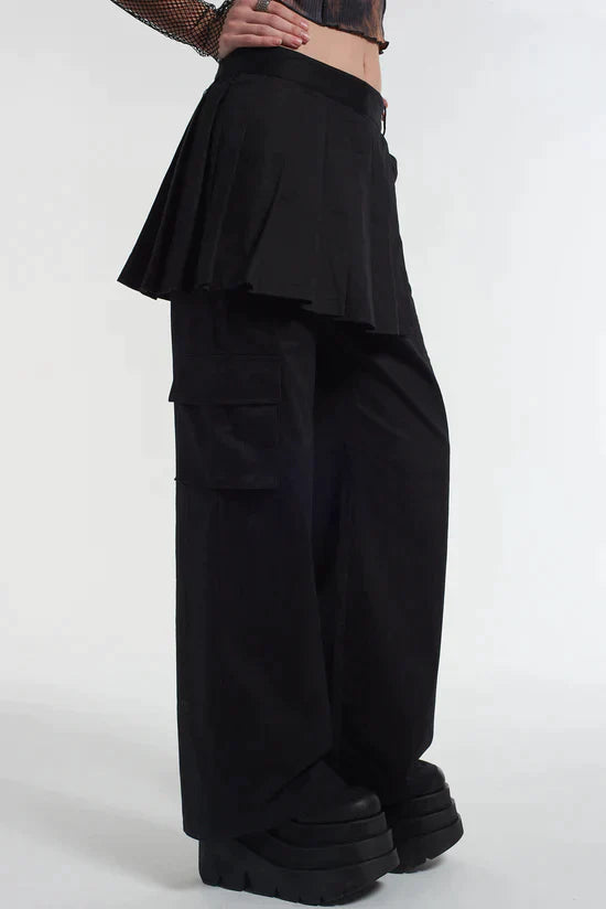 OUTCAST PANTS W/ SKIRT OVERLAY - EXCLUSIVE Pants from THE RAGGED PRIEST - Just $79.00! SHOP NOW AT IAMINHATELOVE BOTH IN STORE FOR CYPRUS AND ONLINE WORLDWIDE