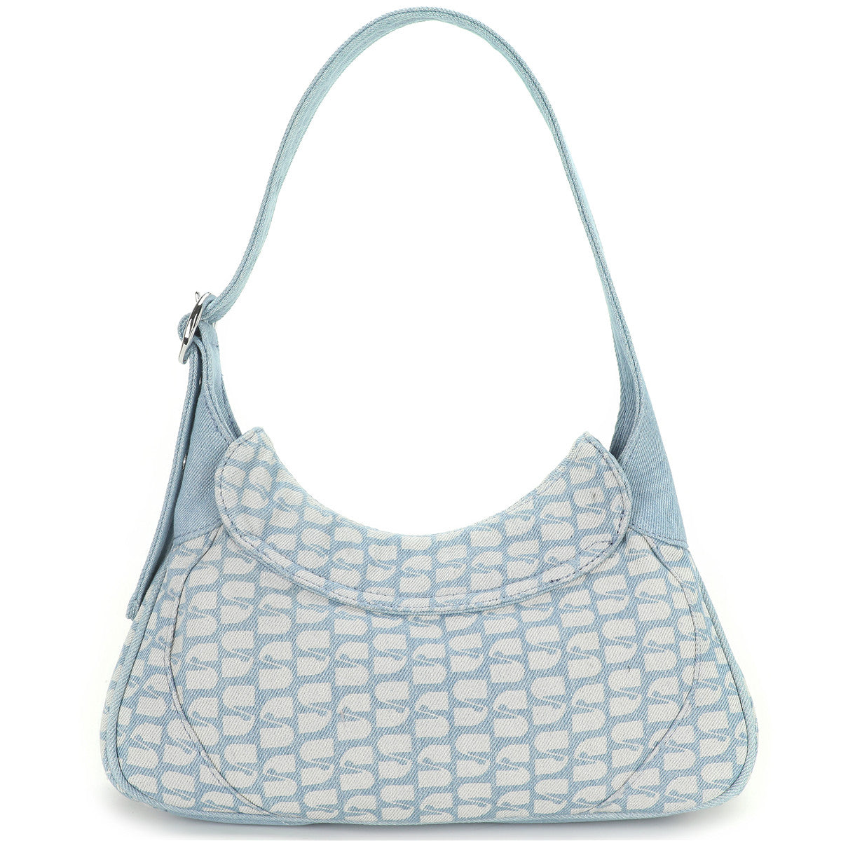 THEA SHOULDER BAG - DENIM LIGHT ICON W/ BUCKLE  - VIA SILFEN | Only €63 | NOW AVAILABLE TO SHOP at IAMINHATELOVE