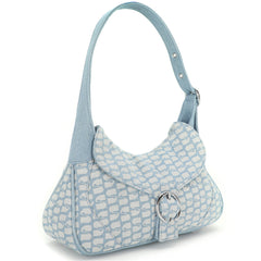 THEA SHOULDER BAG - DENIM LIGHT ICON W/ BUCKLE - EXCLUSIVE Bags from SILFEN - Just $63.00! SHOP NOW AT IAMINHATELOVE BOTH IN STORE FOR CYPRUS AND ONLINE WORLDWIDE