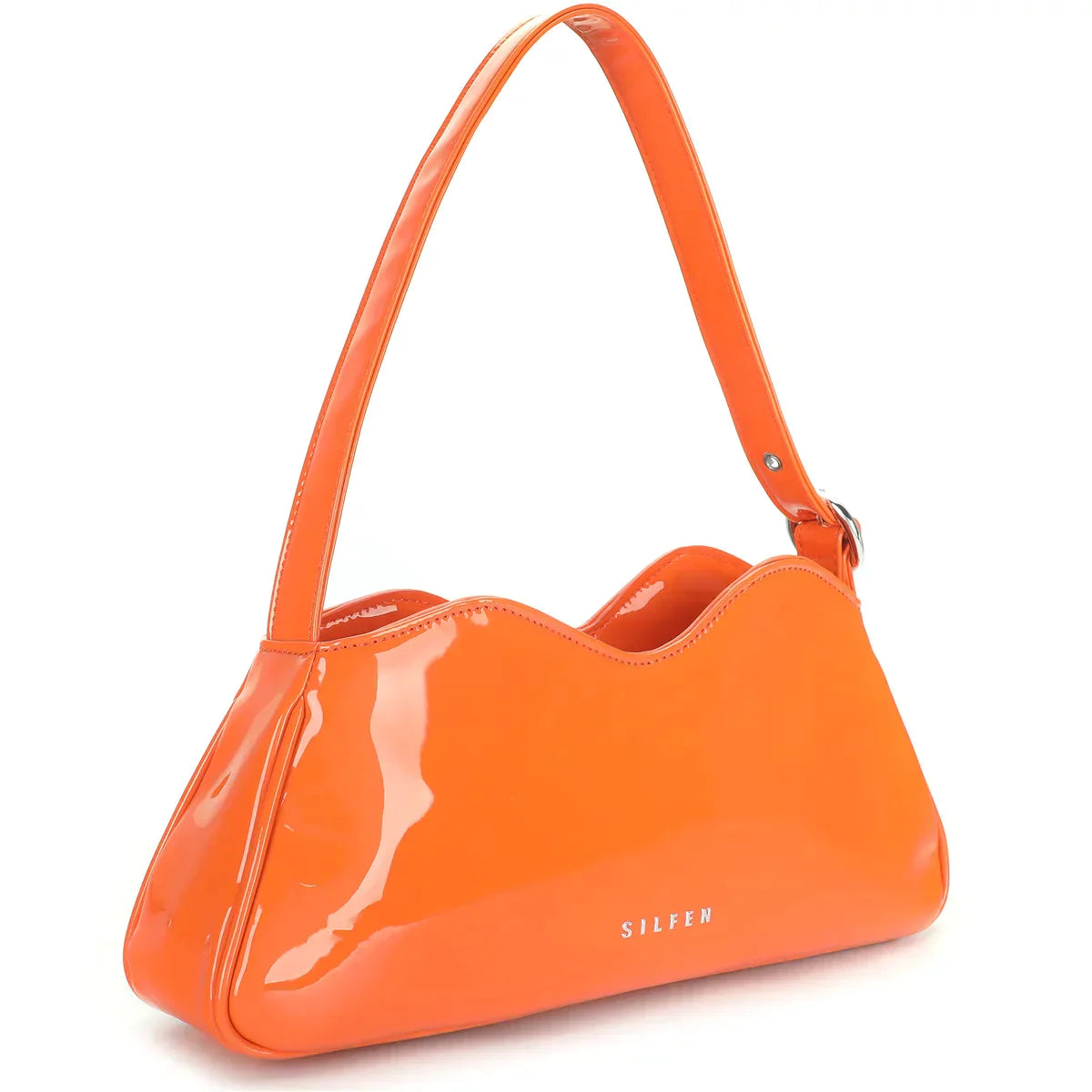 GRACE SHOULDER BAG - FLAME ORANGE  - VIA SILFEN | Only €63 | NOW AVAILABLE TO SHOP at IAMINHATELOVE
