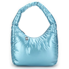 THE SOFIA PADDED MINI SHOULDER BAG - SHINY BLUE - EXCLUSIVE Bags from SILFEN - Just $62.00! SHOP NOW AT IAMINHATELOVE BOTH IN STORE FOR CYPRUS AND ONLINE WORLDWIDE
