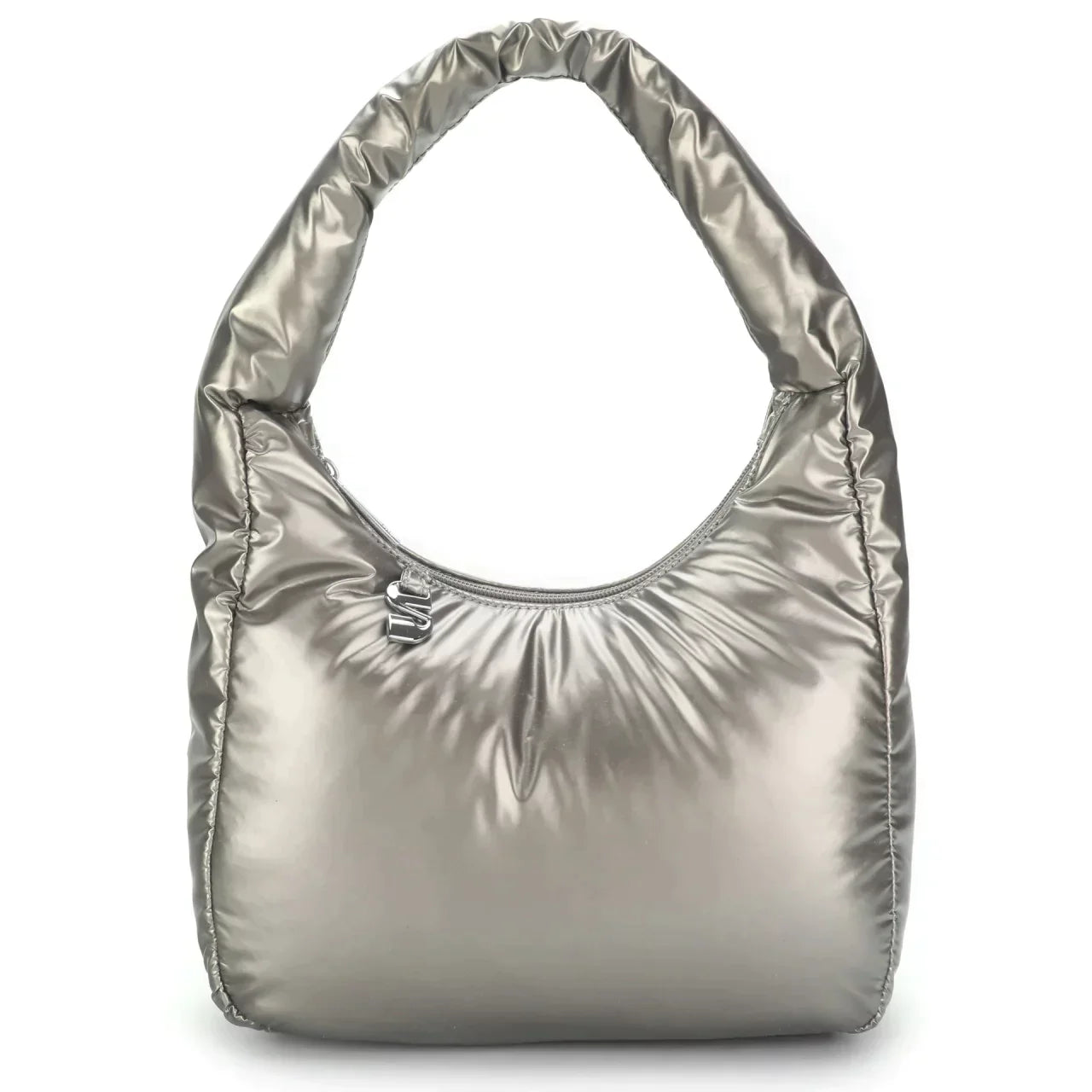 THE SOFIA PADDED MINI SHOULDER BAG - SILVER CHROME - EXCLUSIVE Bags from SILFEN - Just $62.00! SHOP NOW AT IAMINHATELOVE BOTH IN STORE FOR CYPRUS AND ONLINE WORLDWIDE
