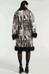 POSEUR GRAPHIC PRINTED TRENCH COAT - EXCLUSIVE Coats & Jackets from THE RAGGED PRIEST - Just $159.00! SHOP NOW AT IAMINHATELOVE BOTH IN STORE FOR CYPRUS AND ONLINE WORLDWIDE