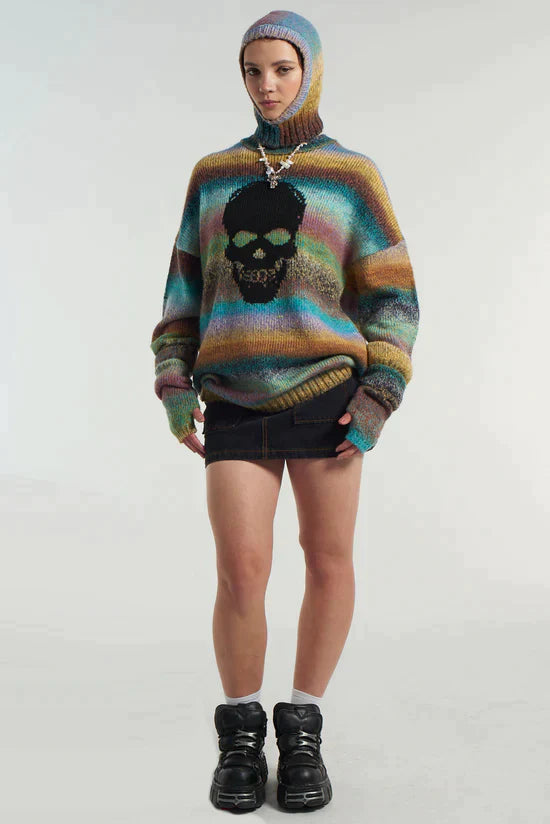 SPACEDYE SKULL KNIT - EXCLUSIVE Knitwear from THE RAGGED PRIEST - Just €72! SHOP NOW AT IAMINHATELOVE BOTH IN STORE FOR CYPRUS AND ONLINE WORLDWIDE @ IAMINHATELOVE.COM