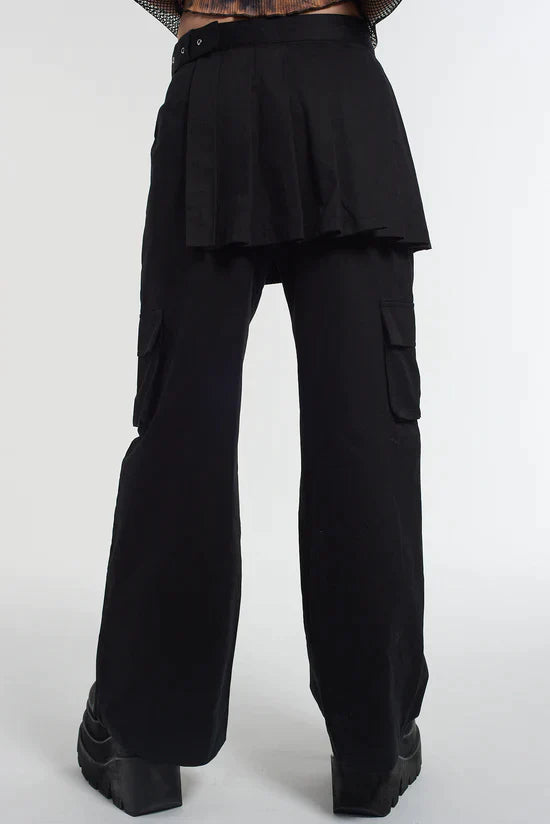 OUTCAST PANTS W/ SKIRT OVERLAY - EXCLUSIVE Pants from THE RAGGED PRIEST - Just $79.00! SHOP NOW AT IAMINHATELOVE BOTH IN STORE FOR CYPRUS AND ONLINE WORLDWIDE